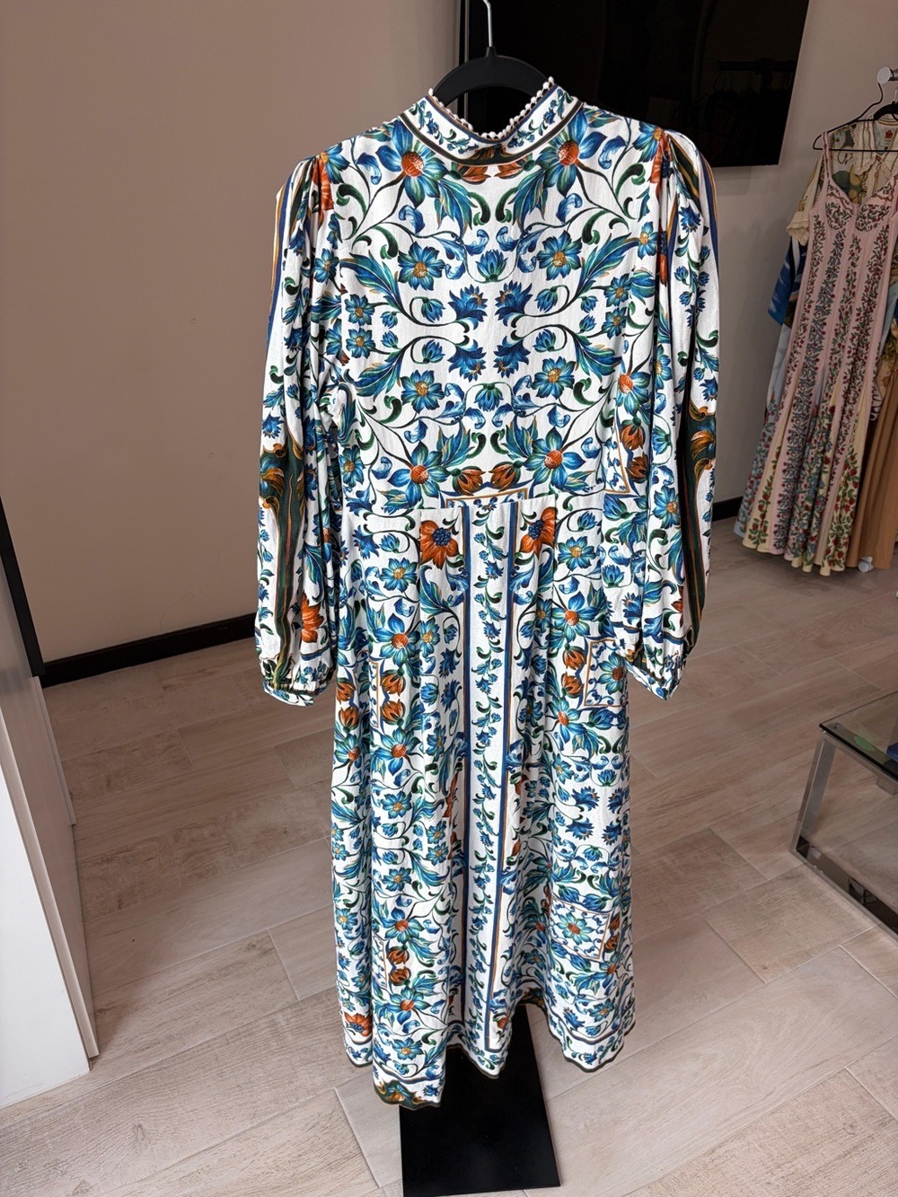 Farm Rio Off-White Flora Tile Maxi Dress - Picture 9 of 10